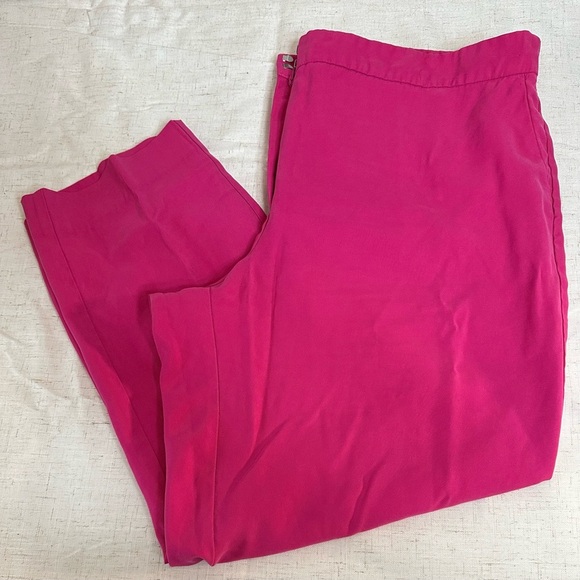 Mango Pink Chinos Vibrant Cotton Blend 🍓 - Picture 1 of 10